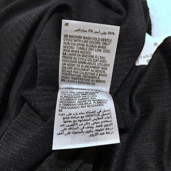 Jenni NWT Black Long Sleeves Sleepwear Top Women S - Picture 9 of 9